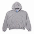 Banditas Rhinestones Zip Hoodie Grey