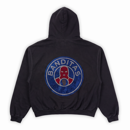 Banditas Rhinestones Zip Hoodie