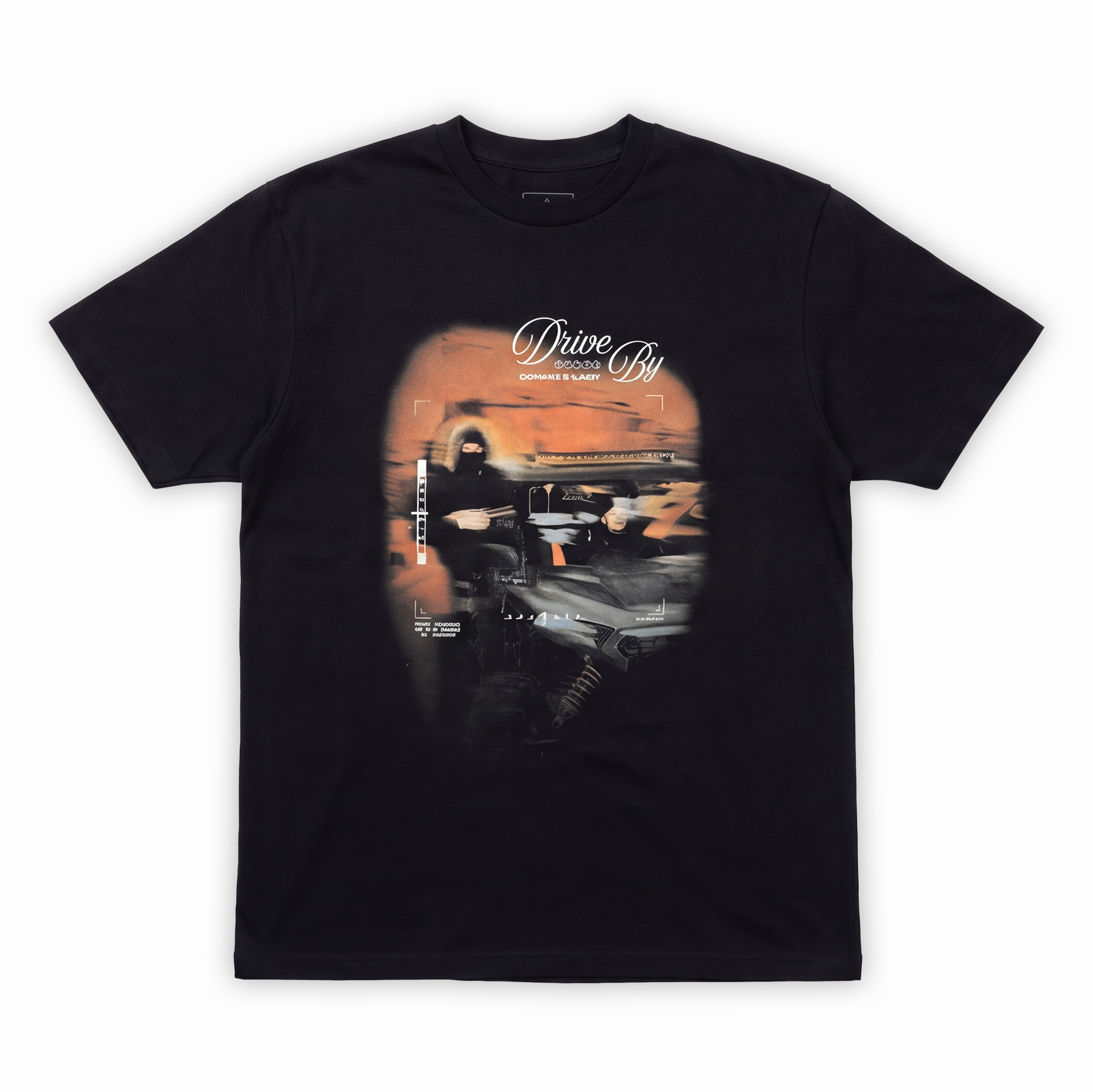 DriveBy Design Tee Černé